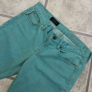 J. Crew Turquoise Cropped Jeans